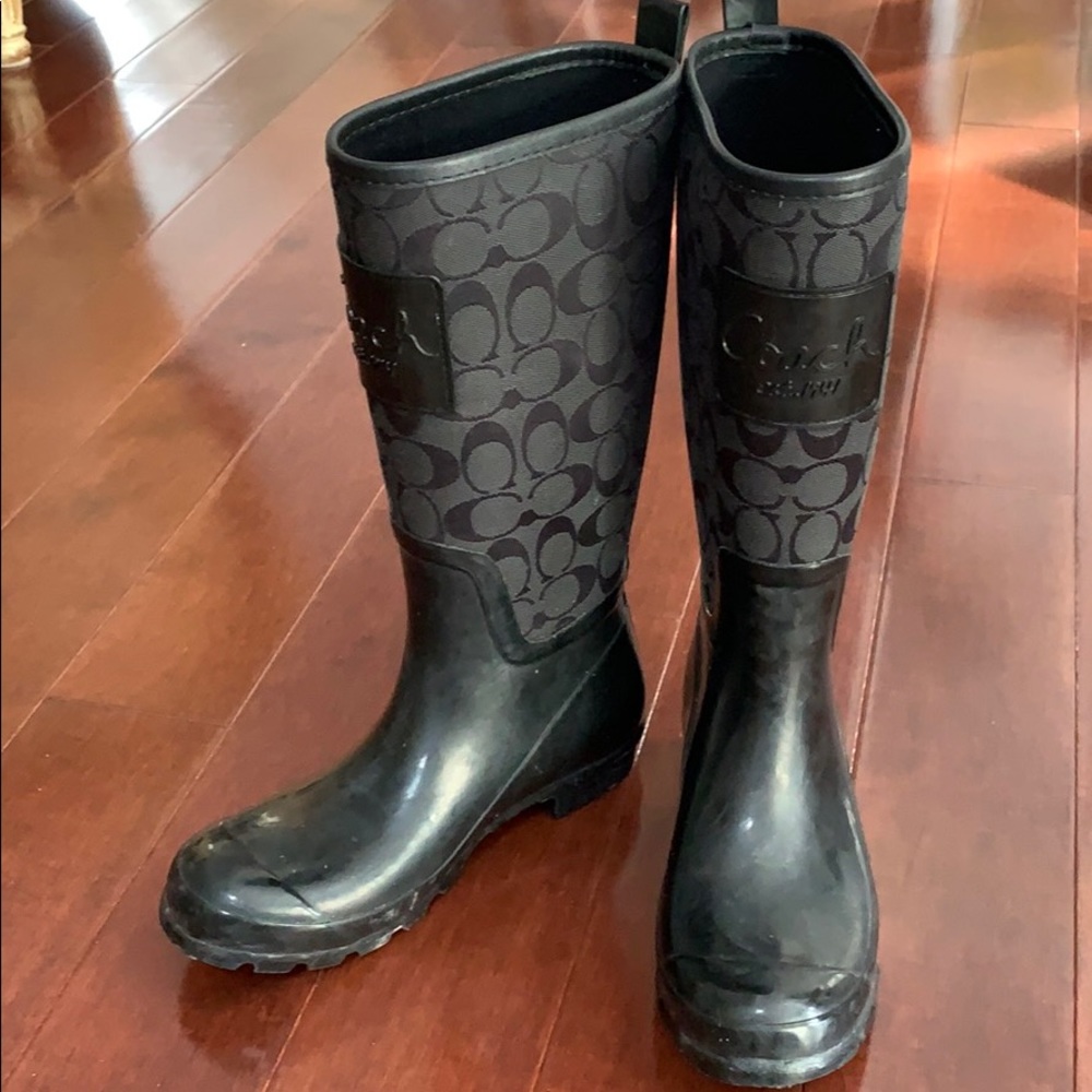 COACH RAIN BOOTS